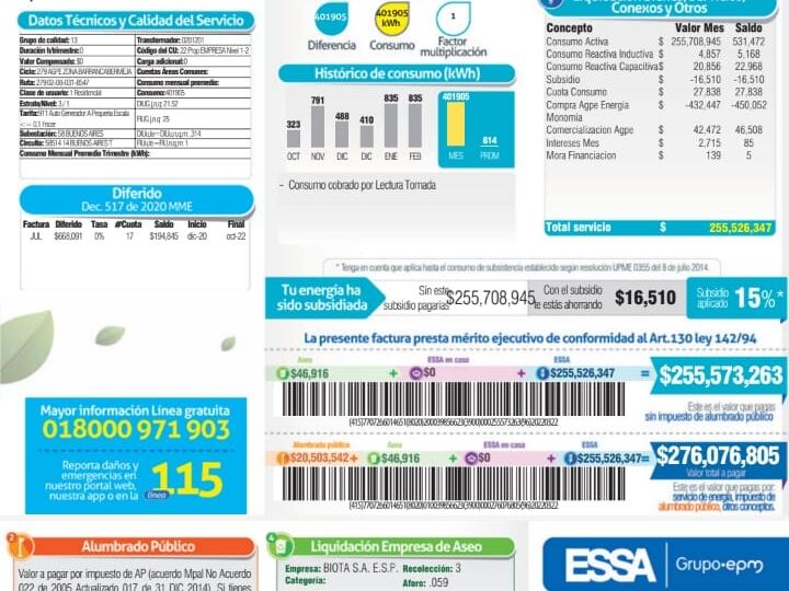 A Santandereano le cobraron en el recibo de la luz más de 270 millones de pesos / Foto: Cortesía