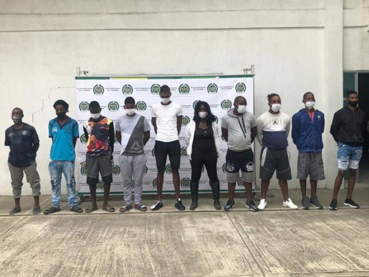 Detenidos 10 integrantes de banda dedicada al desplazamiento forzado