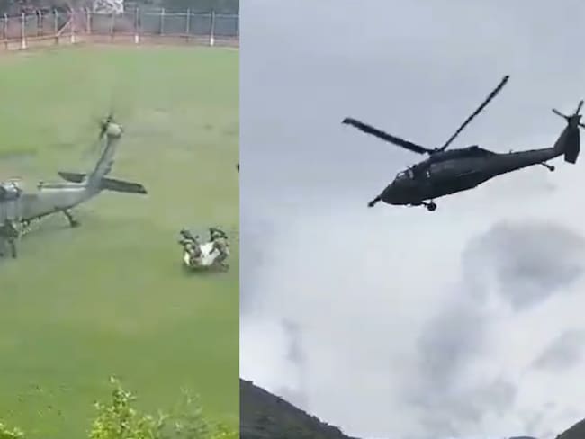 Helicóptero del Ejército logra la extracción de los soldados heridos y de los cuerpos de los uniformados fallecidos en Argelia, Cauca