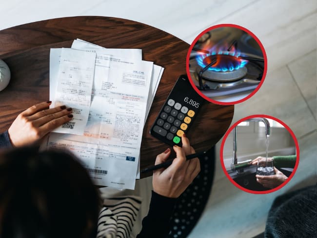 Facturas de los servicios públicos // Cuentas de facturas // Gas de estufa // Agua de la llave // Getty Images