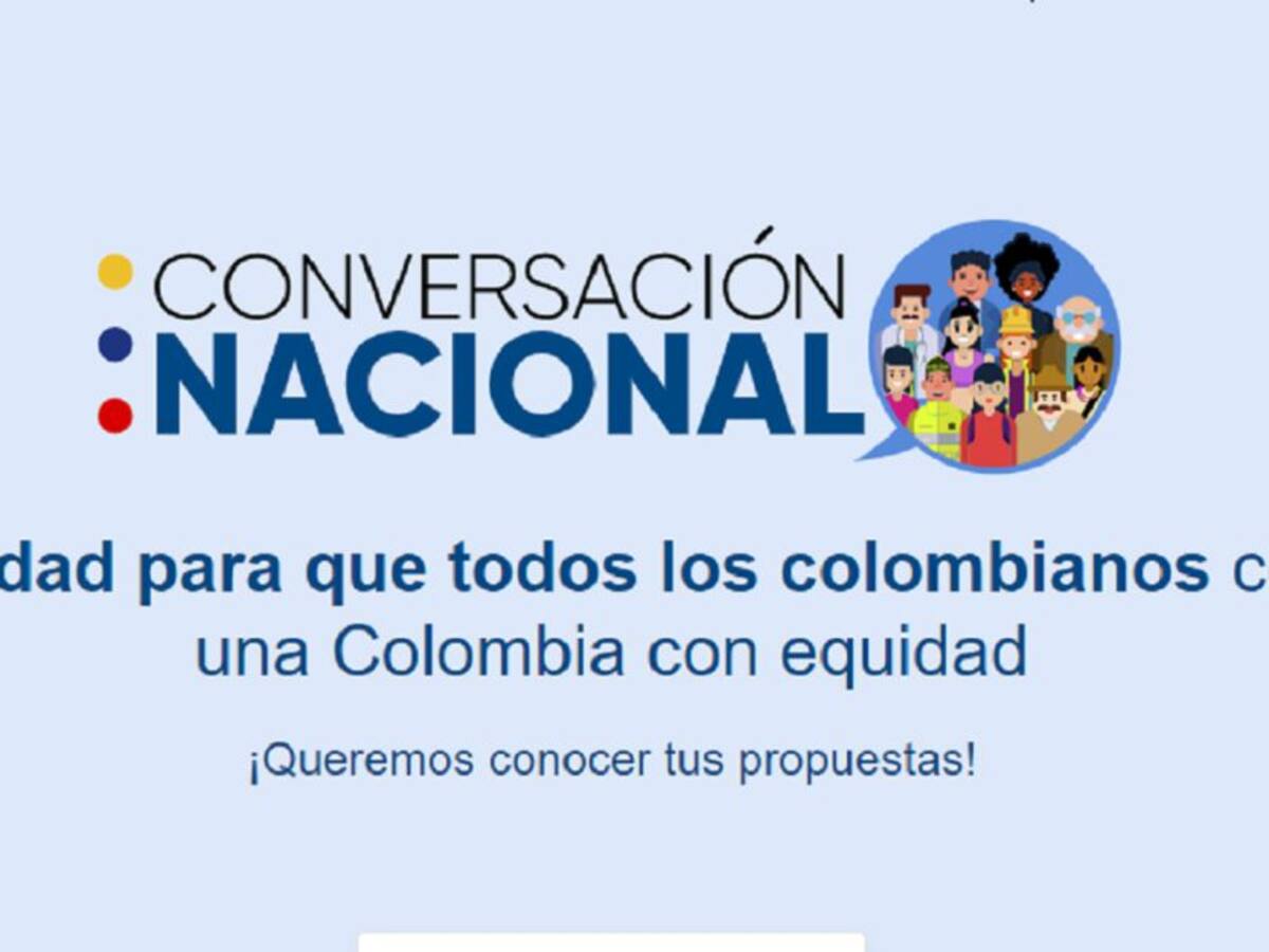¿Qué paso con la ‘Gran Conversación Nacional’ convocada por el gobierno?