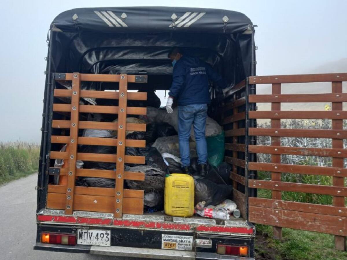 En el Parque Natural los Nevados se han recogido 7 toneladas de basura