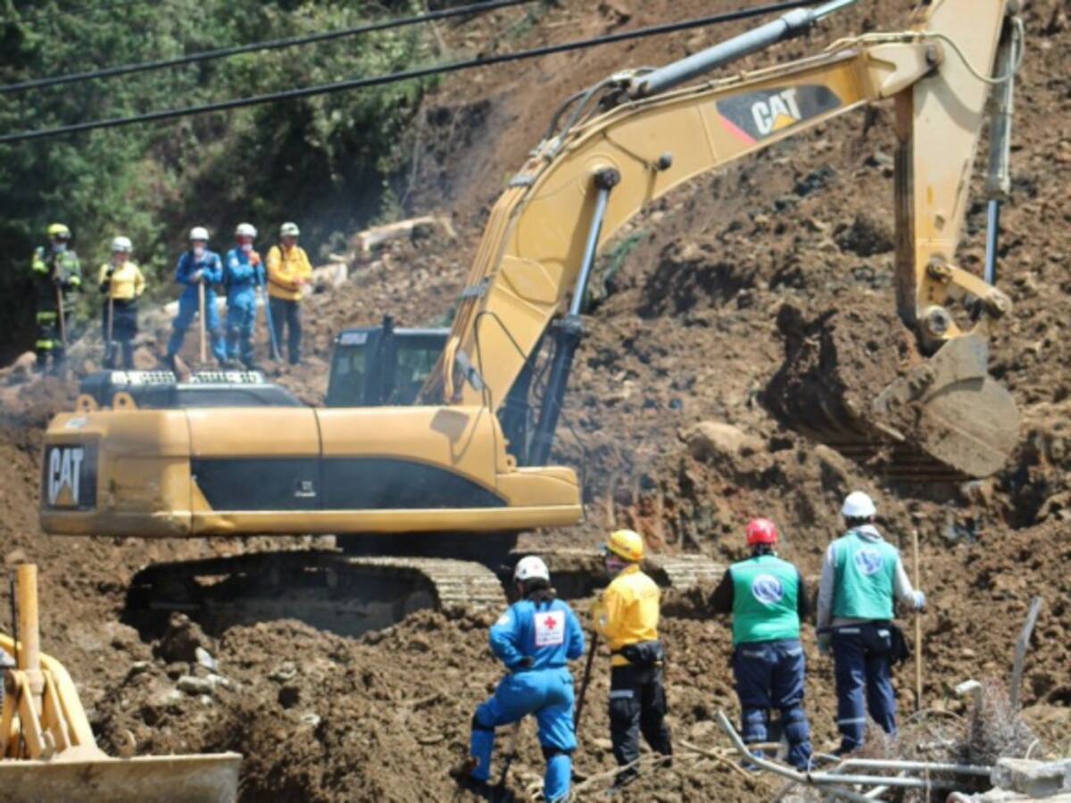 Alerta roja y naranja en Cundinamarca por deslizamiento de tierras