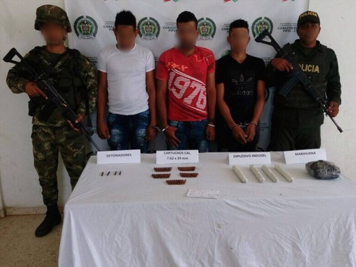 Capturan tres presuntos extorsionistas en el Sur de Bolívar