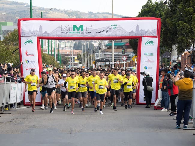 Personas en la Media Maratón de Tunja 2023. (Foto: Media Maratón de Tunja)