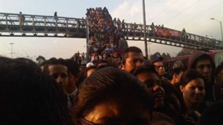 Transmilenio en horas 'pico', a reventar