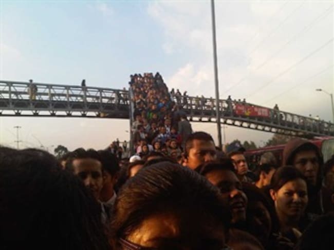 Transmilenio en horas 'pico', a reventar