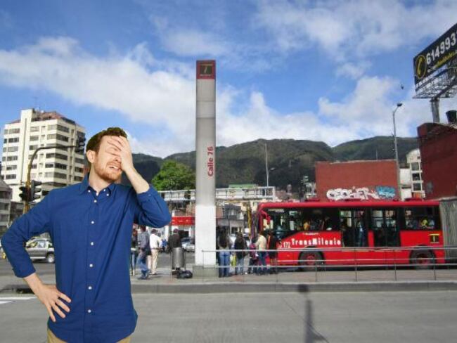 Estación de Transmilenio Calle 76. Foto: Alcaldía de Bogotá.