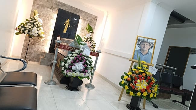 Veloria del Alexander Chavarría presidente de la JAC del corregimiento de La Granja- cortesía