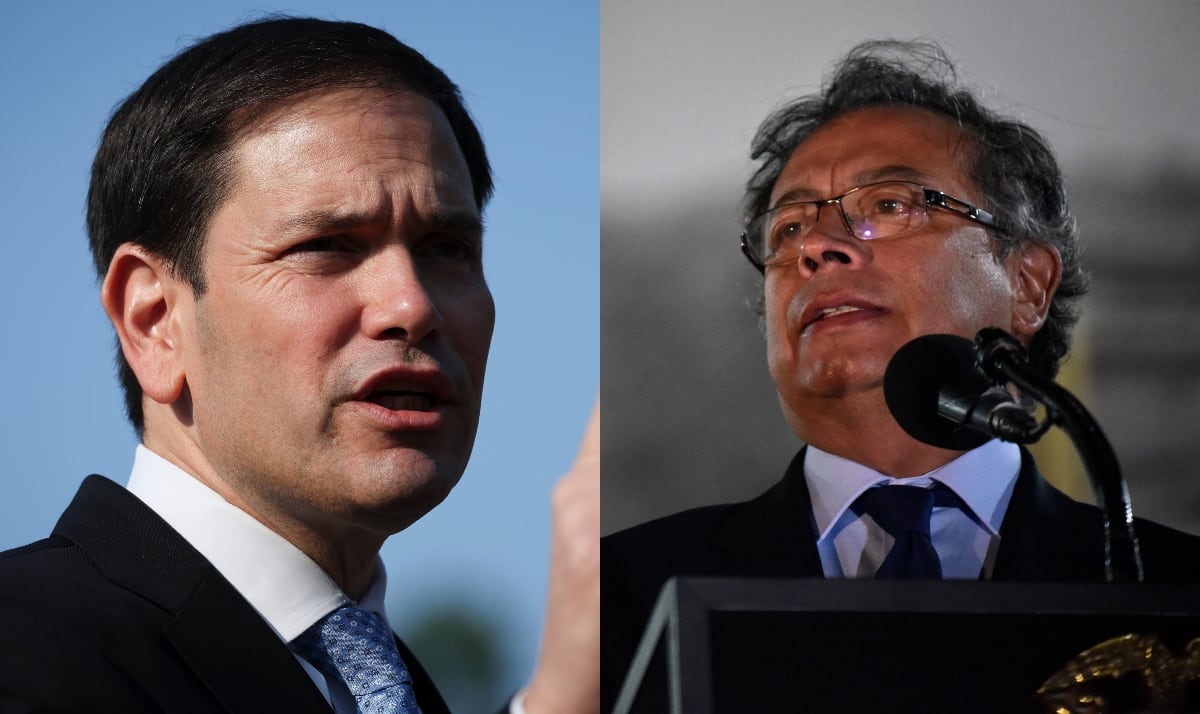 Marco Rubio y Gustavo Petro. Foto: Getty Images