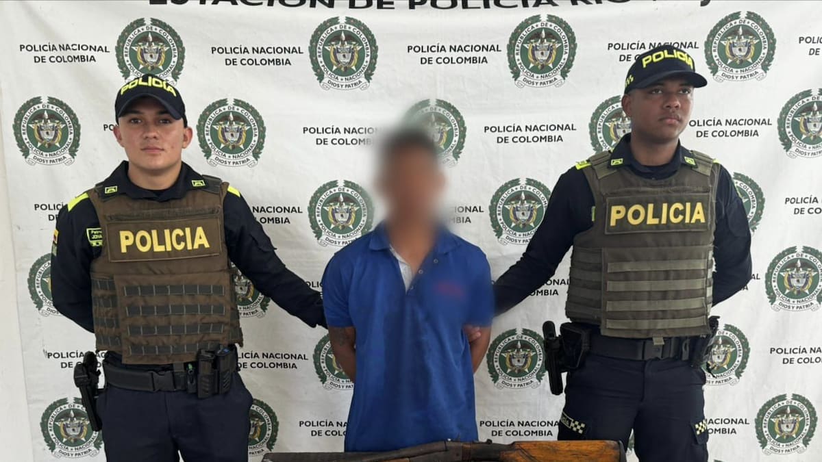 Presunto cazador capturado con arma de fuego en zona rural de Río Viejo