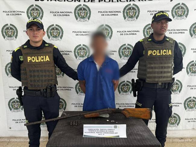 Presunto cazador capturado con arma de fuego en zona rural de Río Viejo