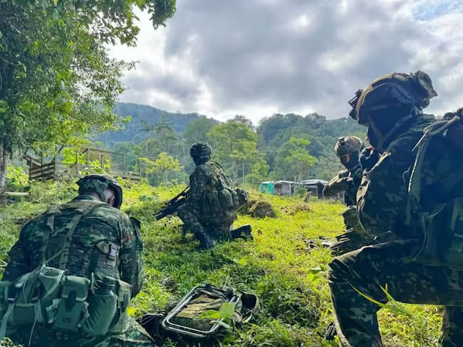 Operación militar en Santa Bárbara de Pinto. Foto: Ejército Nacional
