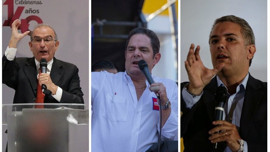 Candidatos a presidencia. Foto: Colprensa