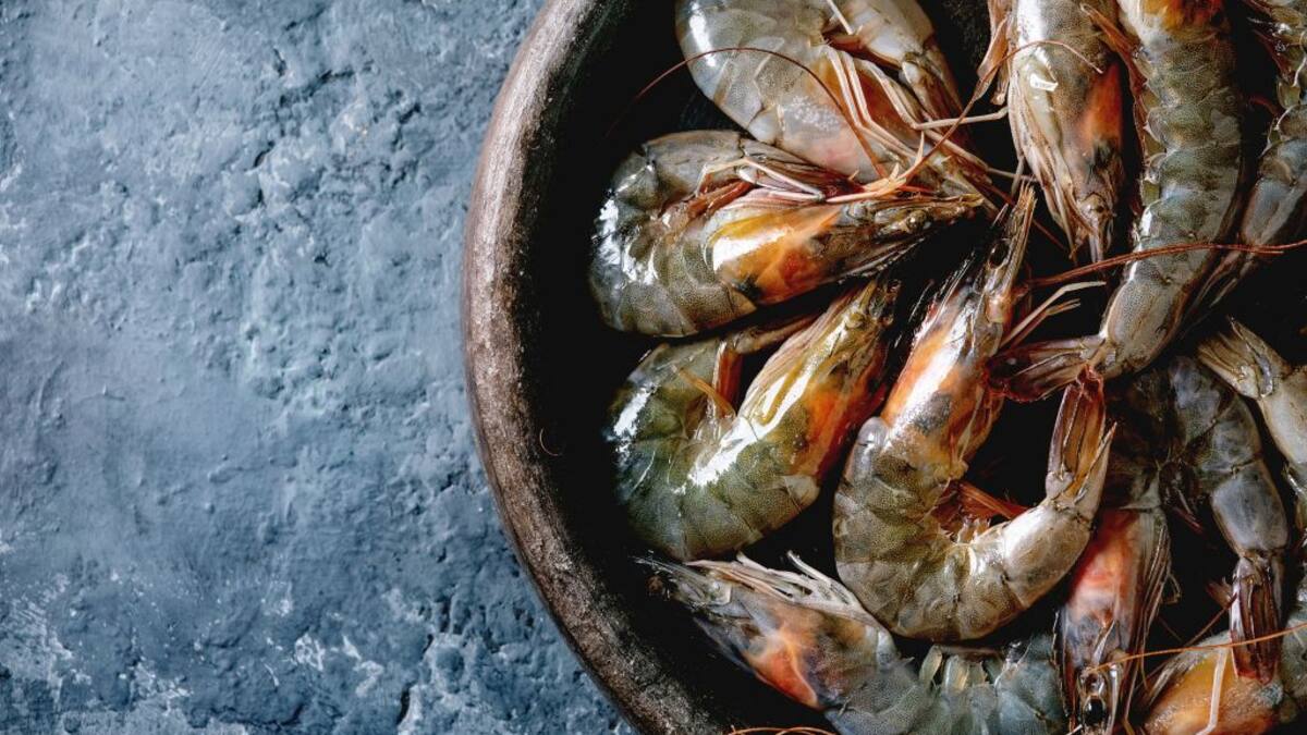 Mayo del Putumayo: Langostinos al durazno con pimienta blanca del Putumayo