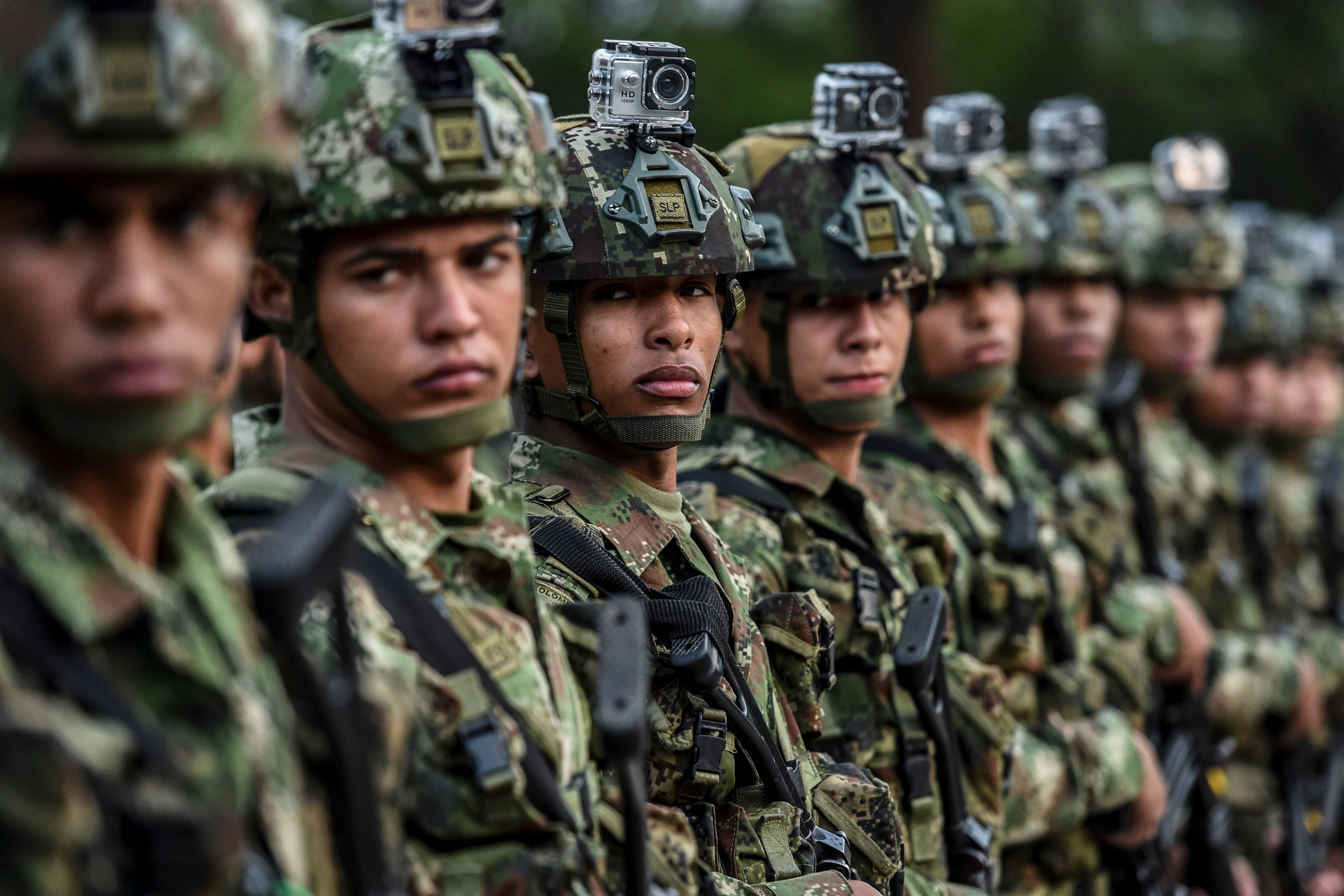 Soldados del Ejército Nacional de Colombia. Foto: Getty Images.