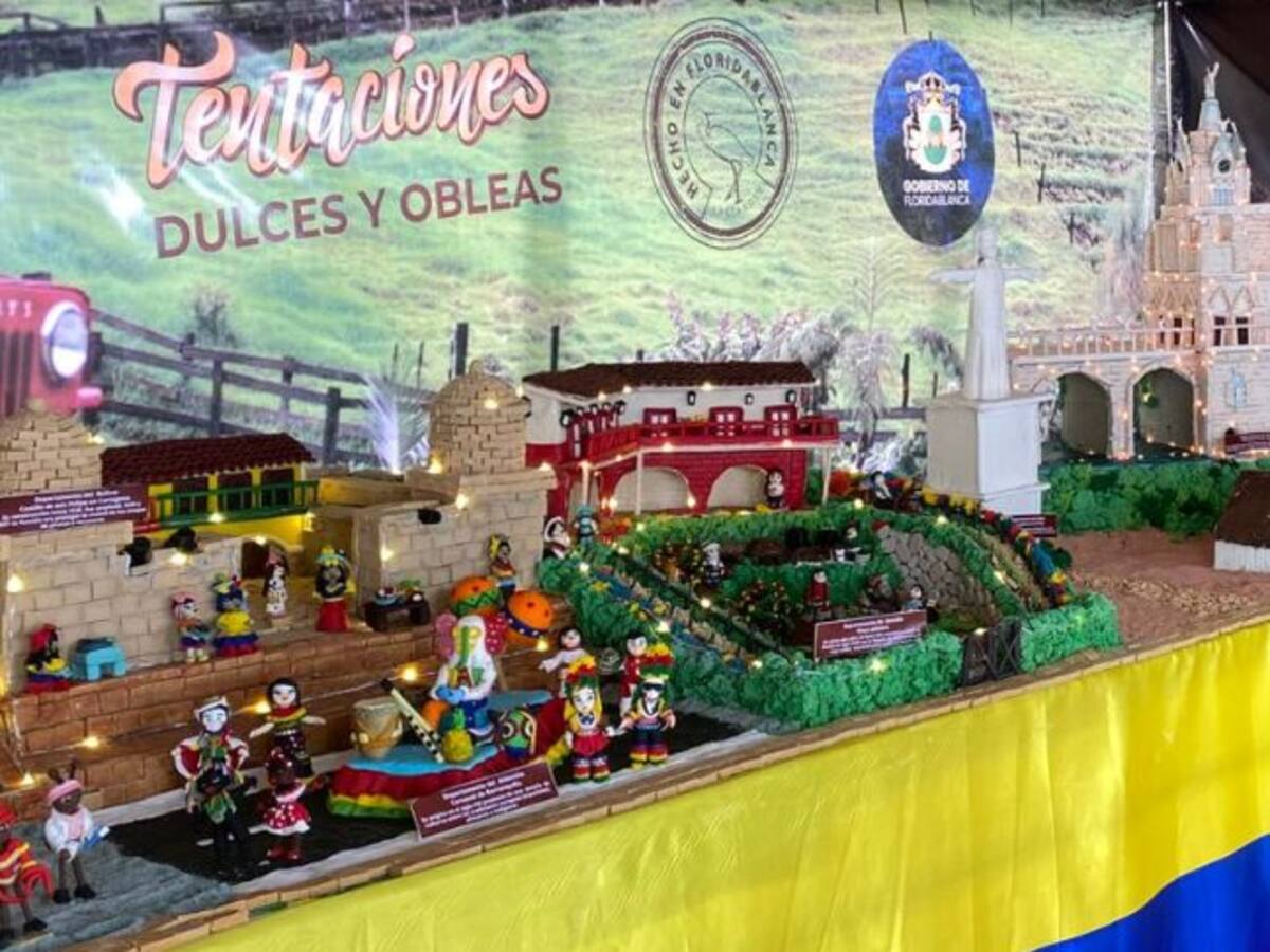 VIDEO | El pesebre dulce de Floridablanca: un atractivo navideño que despierta antojos en Santander