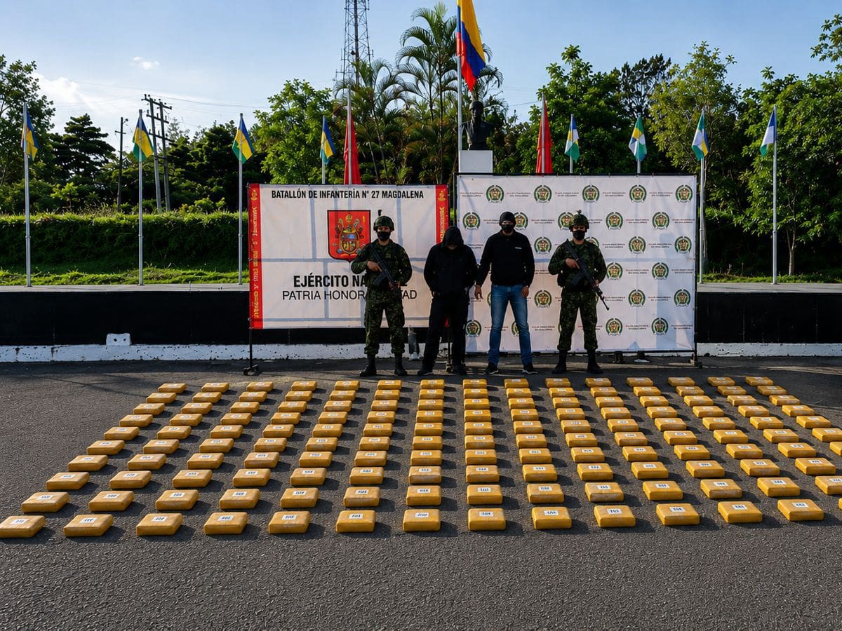 Ambulancia llevaba más de 200 kilos de cocaína ocultos en vías del sur del Huila