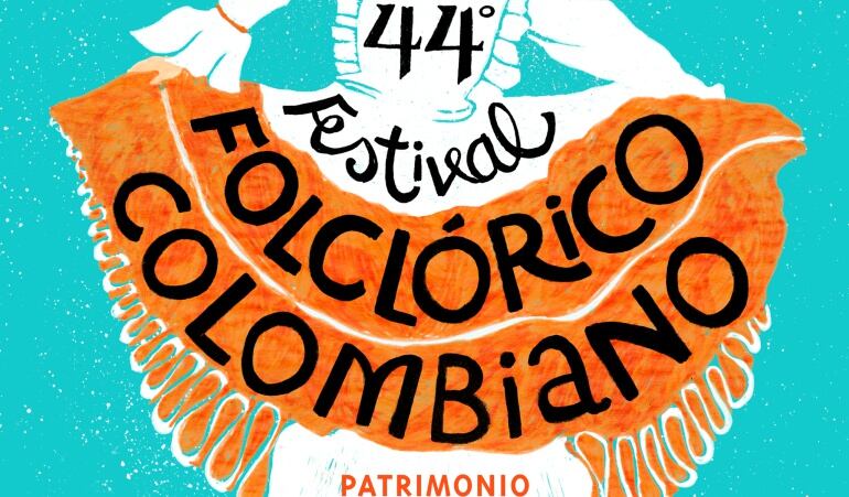 Afiche oficial festival folclórico colombiano