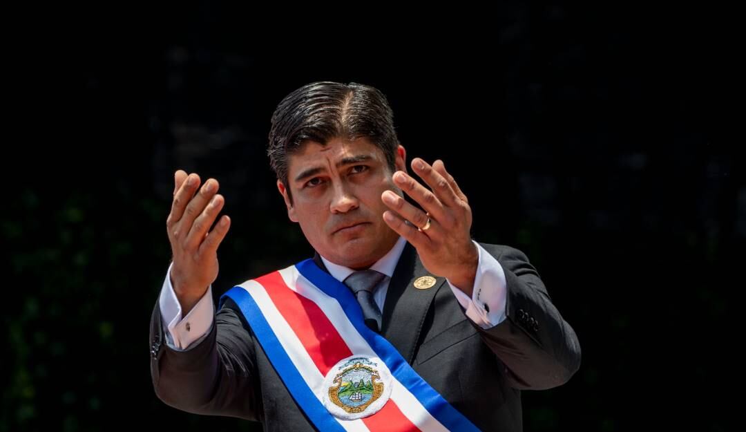 El presidente de Costa Rica, Carlos Alvarado.                Foto: Getty 