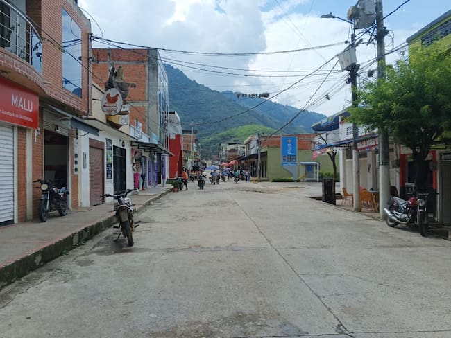 Calle del municipio de Planadas