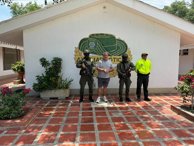 Alias &#039;Robinson&#039; capturado en Santa Marta. Cortesía: Antinarcóticos de la Policía.