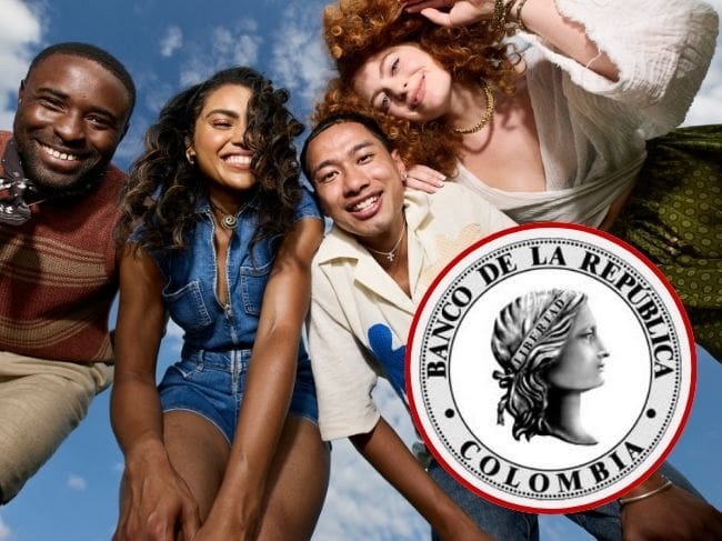 Imagen de referencia, foto Gettyimages, Canva y logo del Banco de la República.