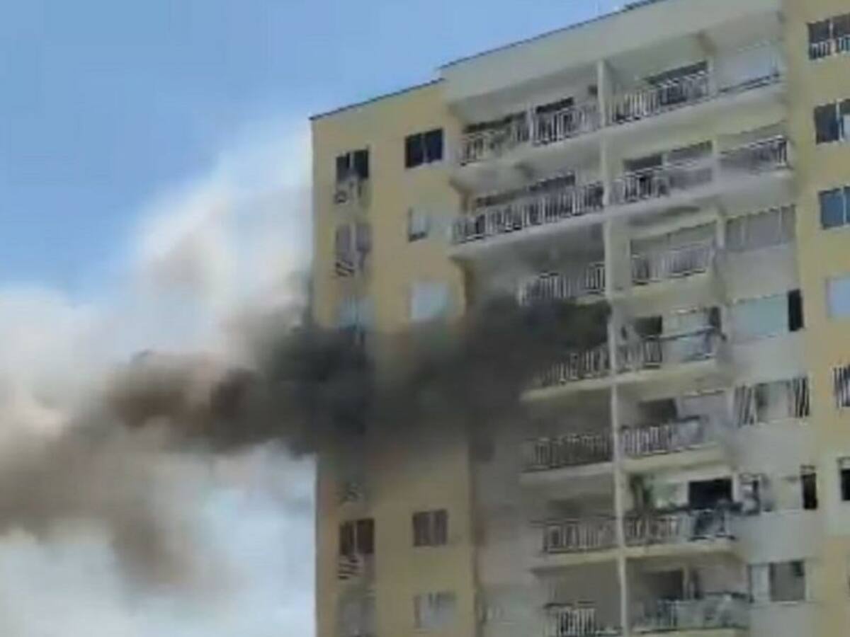 Se presentó incendio en un conjunto residencial de Cartagena