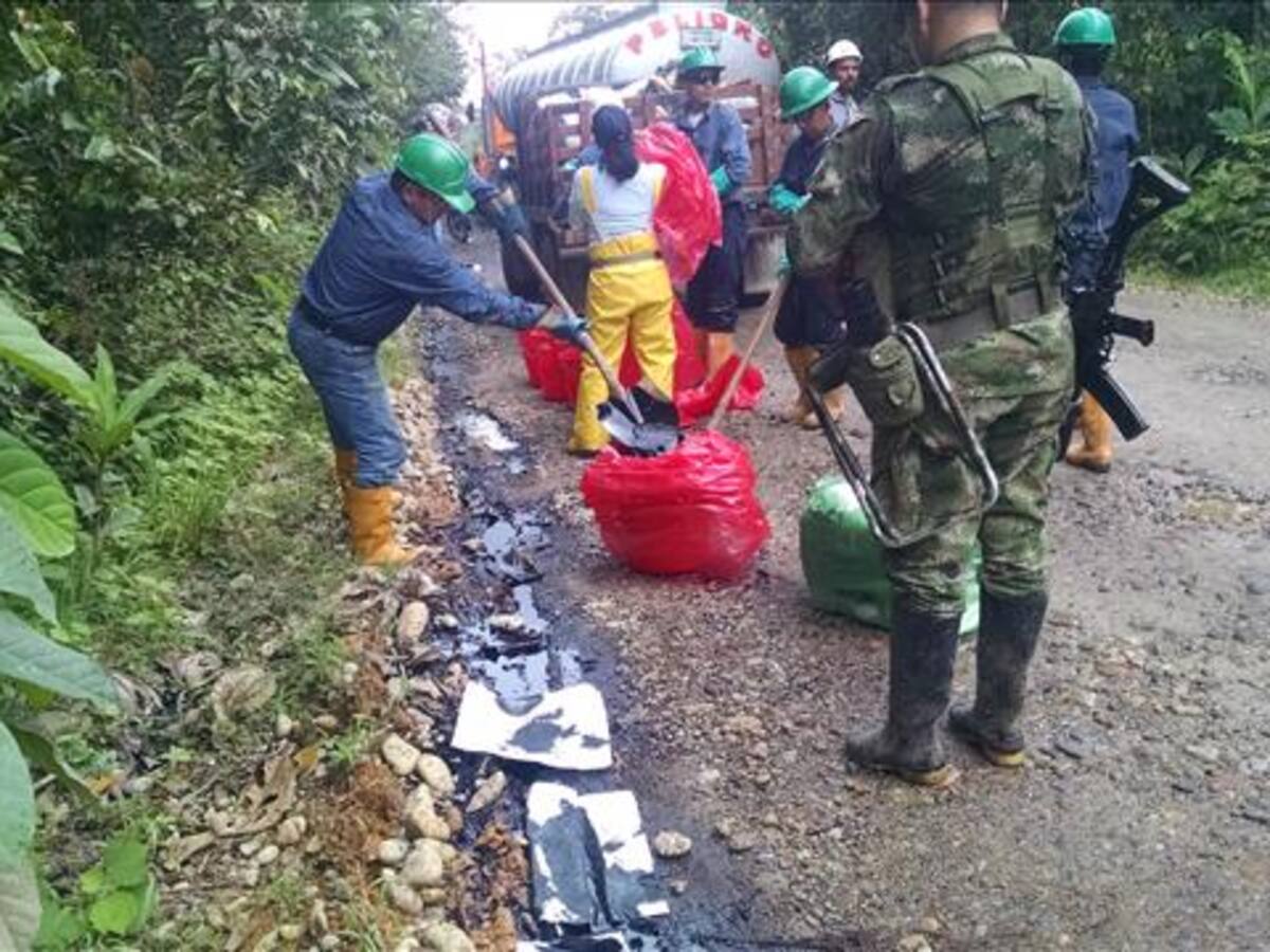 Nuevo derrame de crudo realizado por las Farc en Putumayo