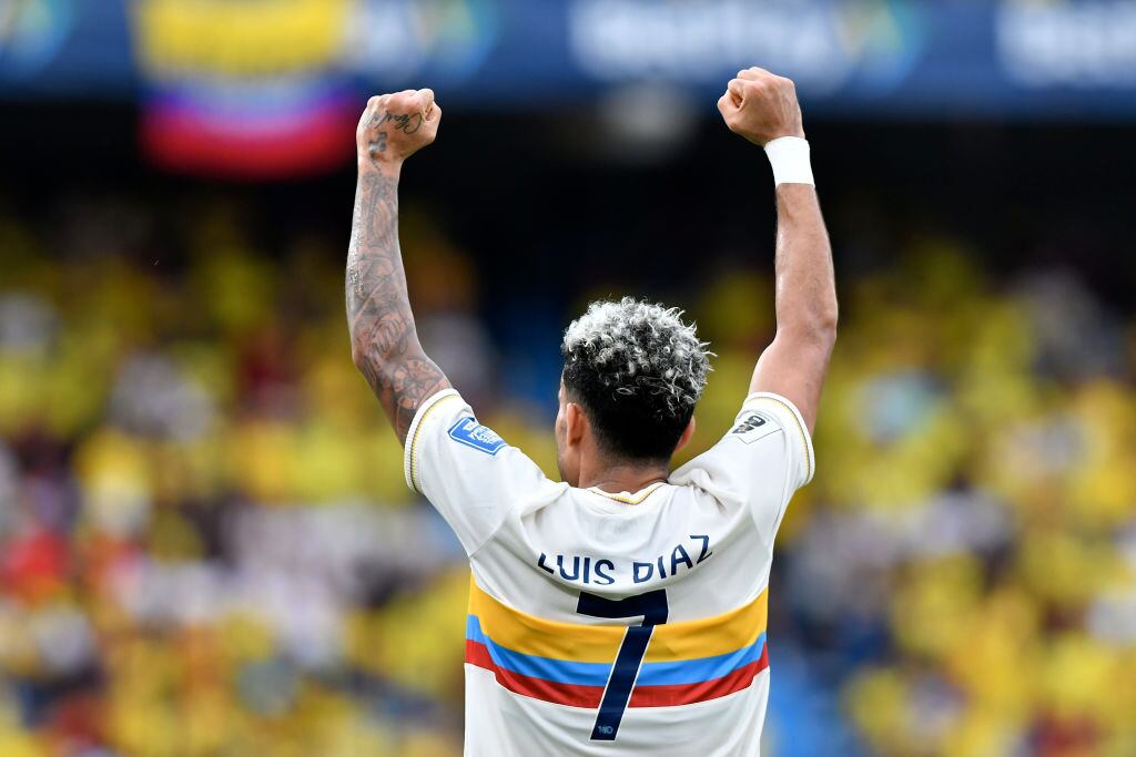 Luis Díaz con la Selección Colombia - Getty Images