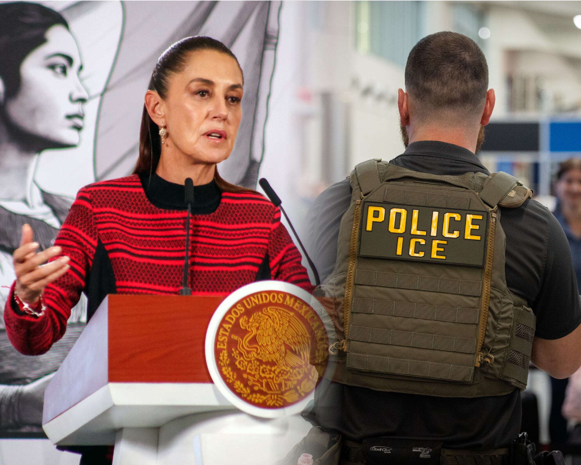 La denuncia del gobierno de Claudia Sheinbaum ocurre en medio de una nueva muerte de un ciudadano mexicano que estaba en custodia del ICE.
(Foto:    Caracol Radio / Getty )
