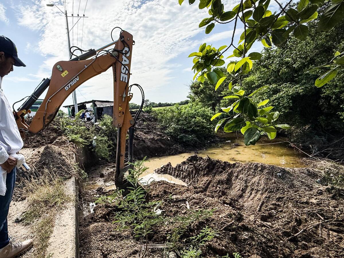 OAGRD recuperó más de 400 metros de canal en Punta Canoa, zona norte de Cartagena