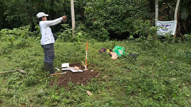Restos óseos de una persona desaparecida en Urabá- foto UBPD