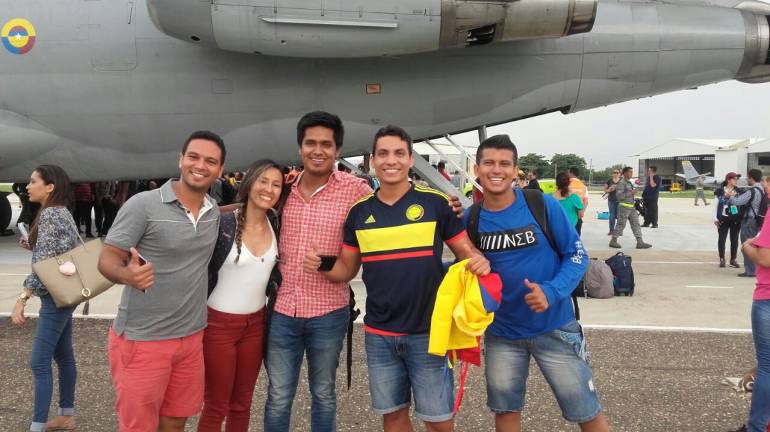 Estudiantes colombianos retornados de Puerto Rico.