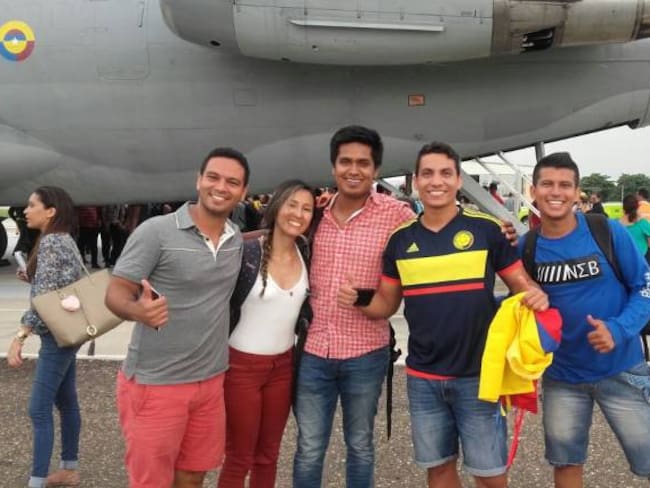 Estudiantes colombianos retornados de Puerto Rico.