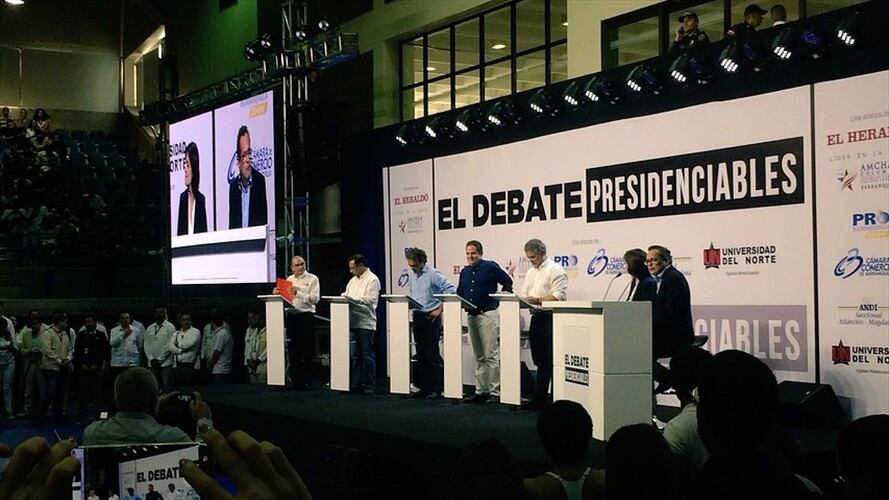 En Barranquilla, los candidatos a la Presidencia trataron temas importantes de la región y del país. Foto: Colprensa