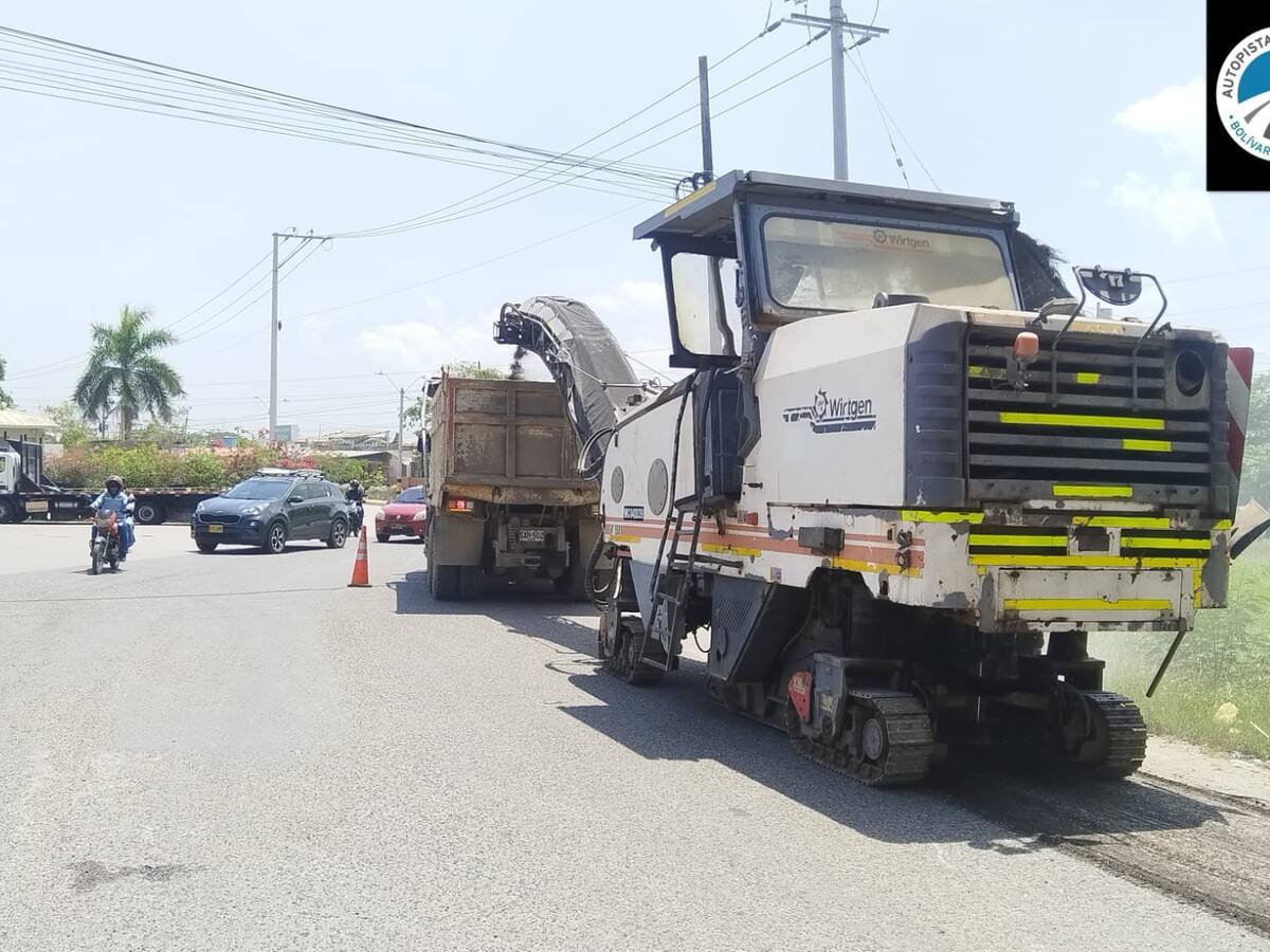 Autopistas del Caribe realiza mantenimiento en sectores viales de Bolívar y Atlántico