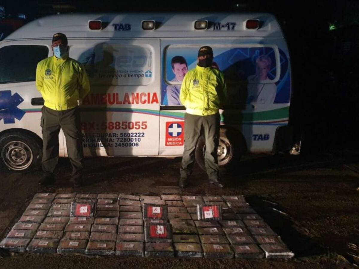Incautan una 'narco ambulancia' en vías del Cesar