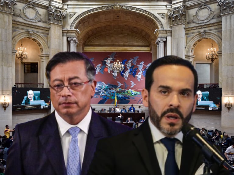 Imagen de referencia. Congreso: Colprensa / Gustavo Petro y Abelardo de la Espriella: Getty Images.