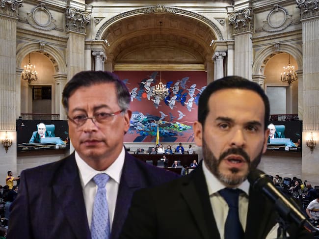 Imagen de referencia. Congreso: Colprensa / Gustavo Petro y Abelardo de la Espriella: Getty Images.