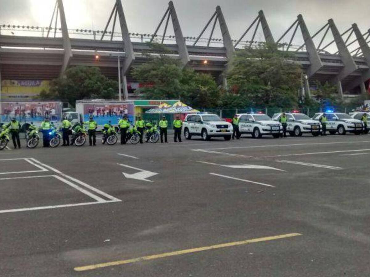 1.200 policías vigilarán final Junior VS Medellín por Copa Colombia