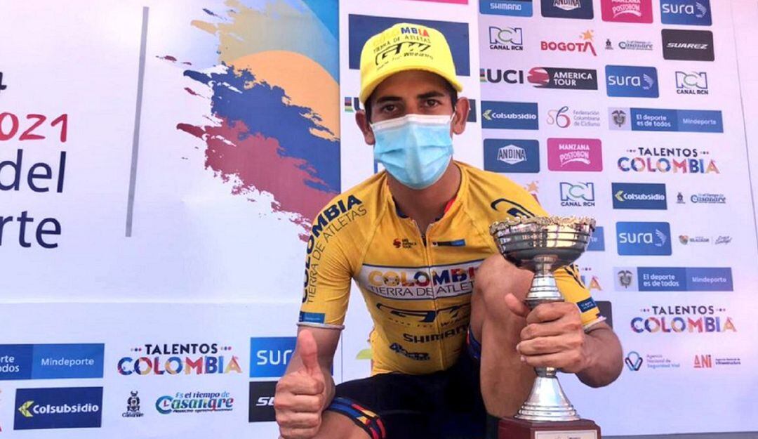 Nelson Soto, vencedor de la primera etapa de la Vuelta a Colombia