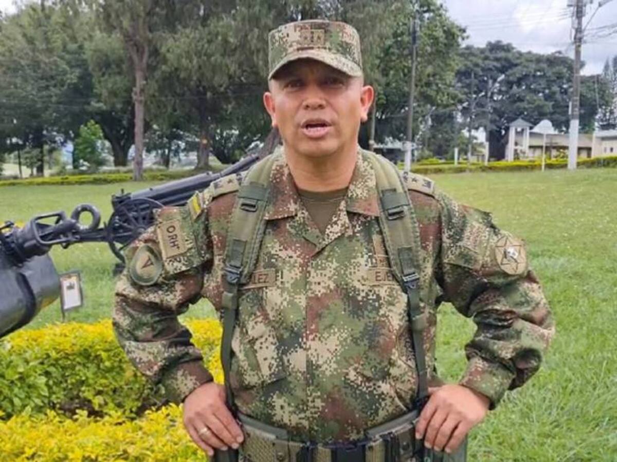 Coronel Pedro Iván Gonzaléz, comandante de la Policía en el Quindío