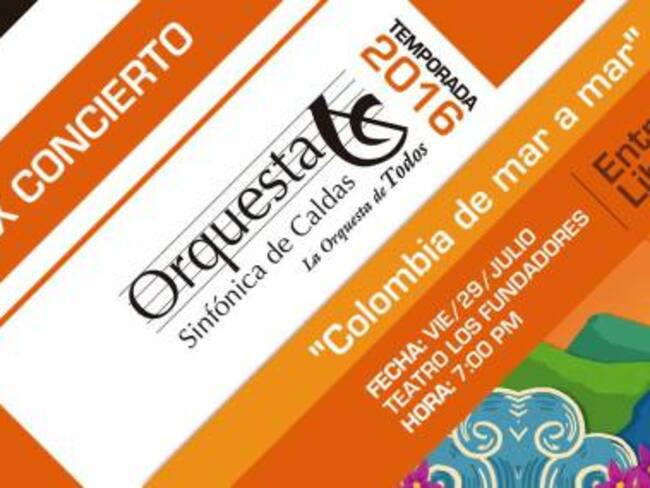Manizales vibrará con el X concierto de la Orquesta Sinfónica de Caldas