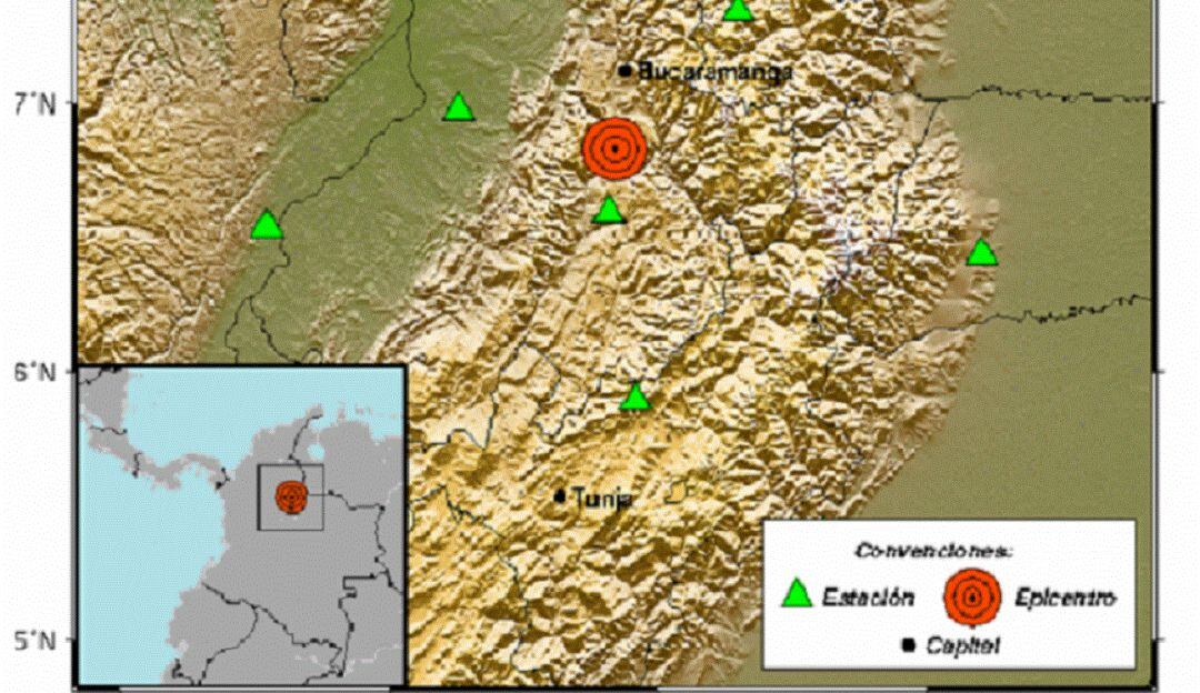 Temblor sacudió a Santander