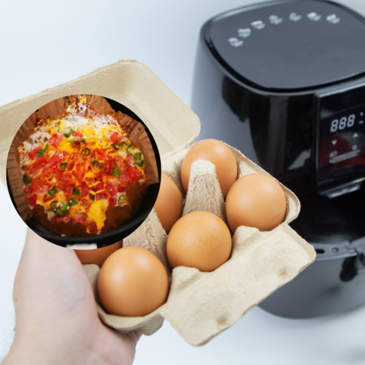 Truco para hacer huevos sin aceite en la freidora de aire: Temperatura y tiempo exacto