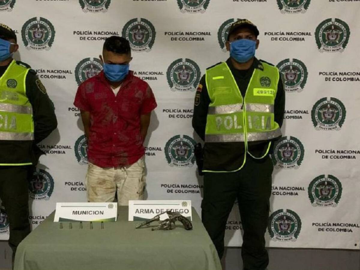 Cayó sicario que pretendía asesinar a un hombre en El Carmen de Bolívar