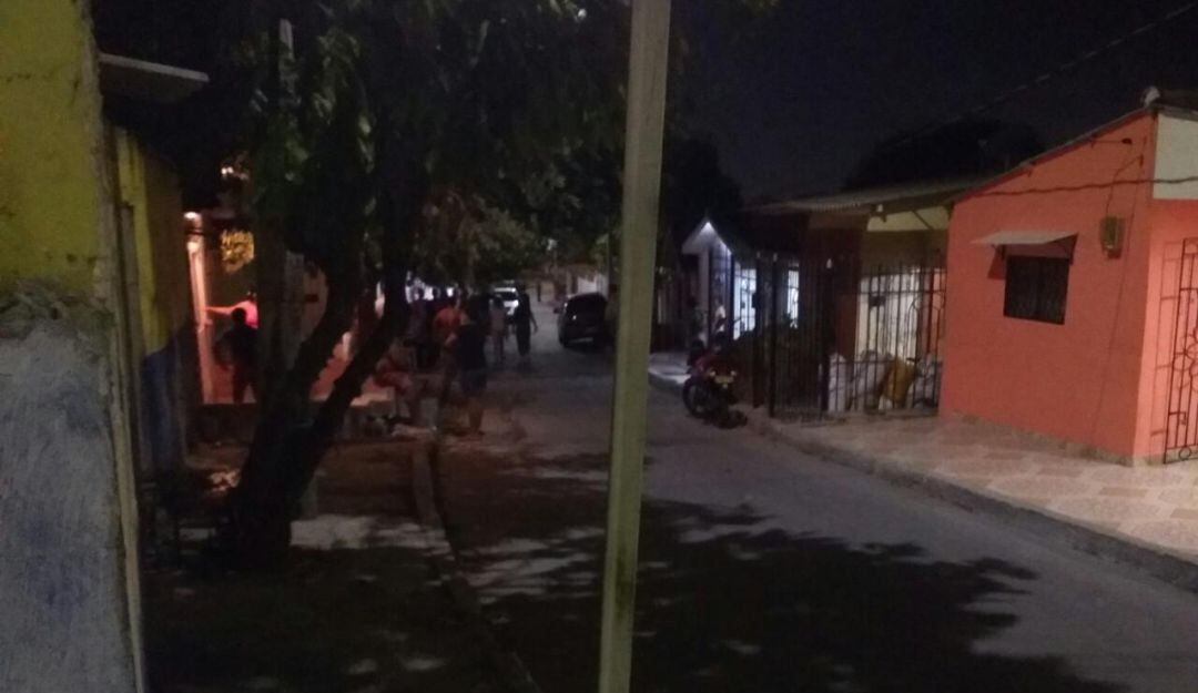 Sector del barrio Carlos Meisel donde fue cometido el crimen.