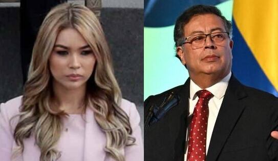 Day Vásquez y el presidente Gustavo Petro.