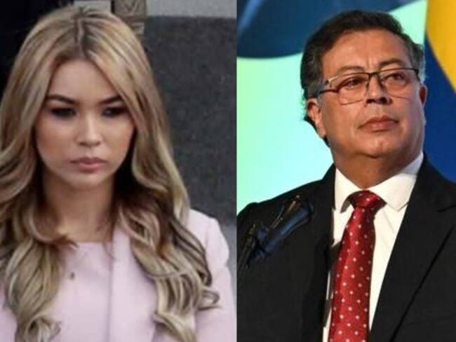 Day Vásquez y el presidente Gustavo Petro.